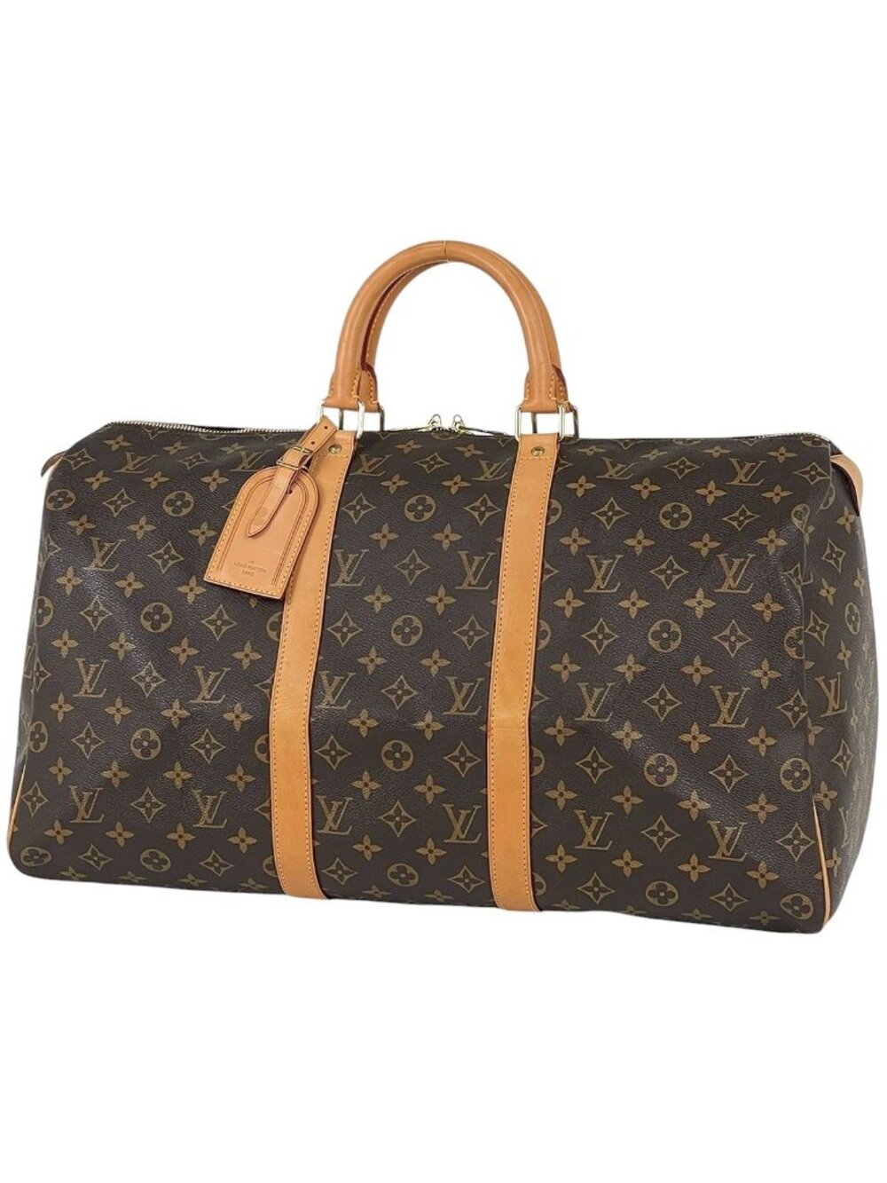 Louis Vuitton Keepall 50 Boston Bag Monogram Brown